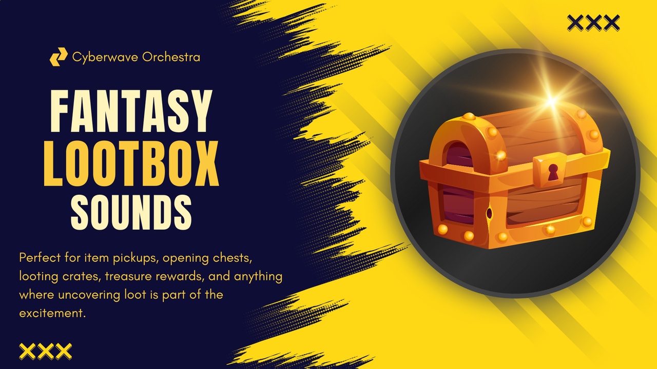 Media 1 for listing Fantasy Loot Chest, Crate and Lootbox Sounds