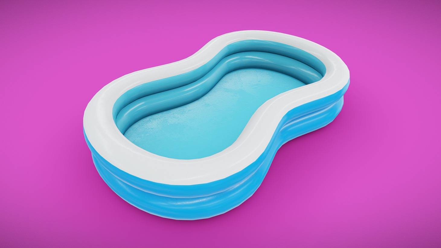 Bowed Inflatable Pool Low-Poly | Fab