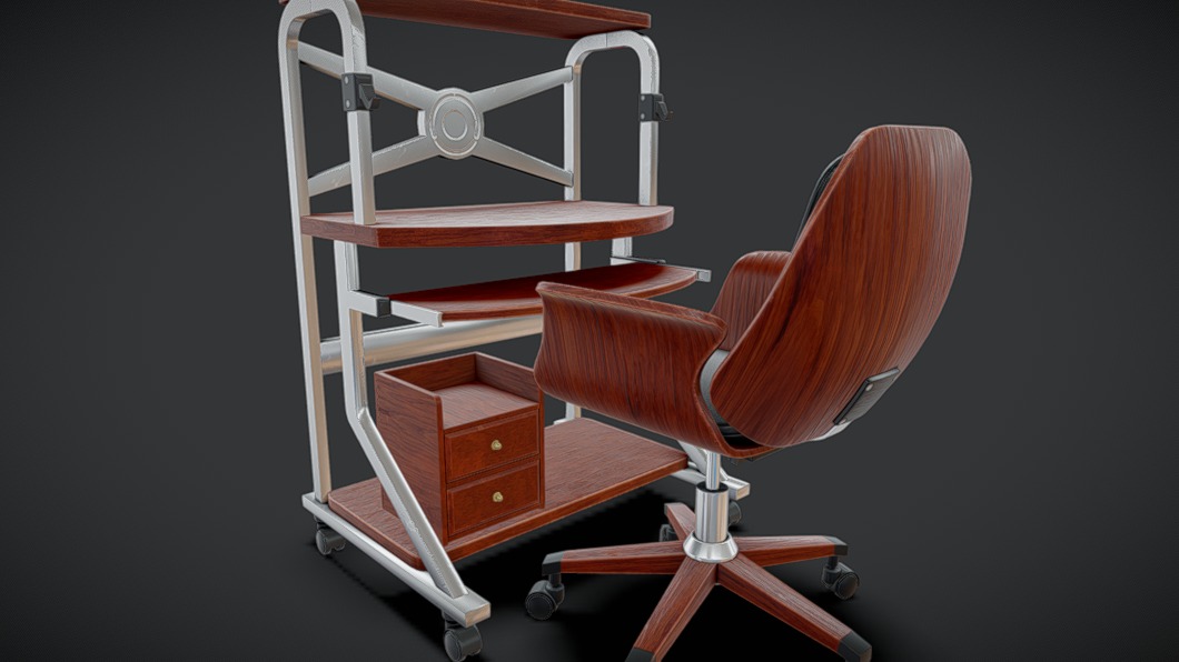 Compact Computer Desk Set | Fab