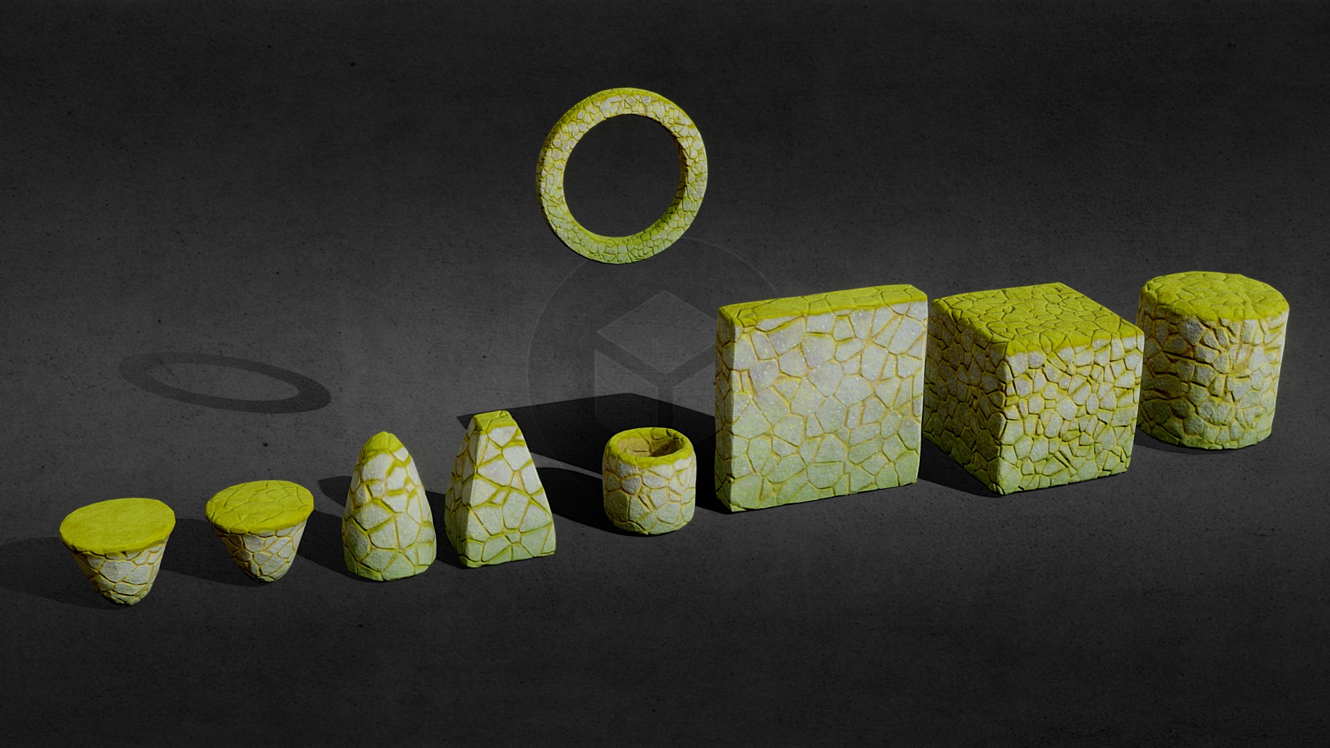 Stylized Stone Objects Pack | Fab