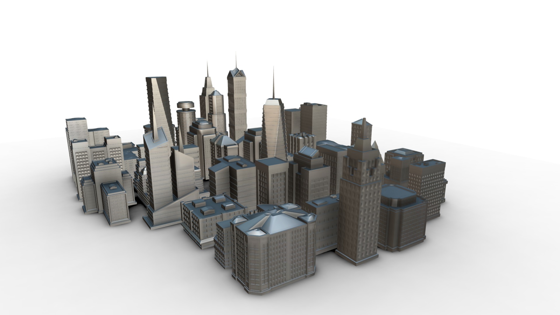 Full Set Of Building STL 3d Print | Fab