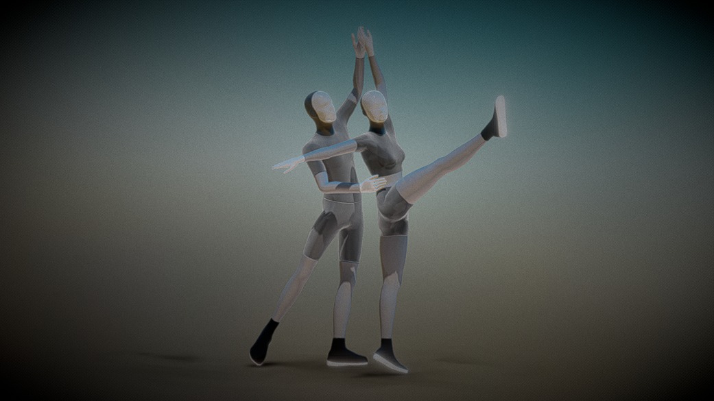 dance: Ballet. Nocturne No2 (38bpm) - couple animation. FBX files | Fab