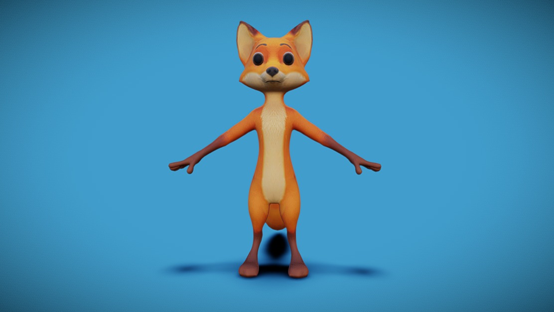 Stylized Fox – Low Poly Rigged Character🦊 | Fab