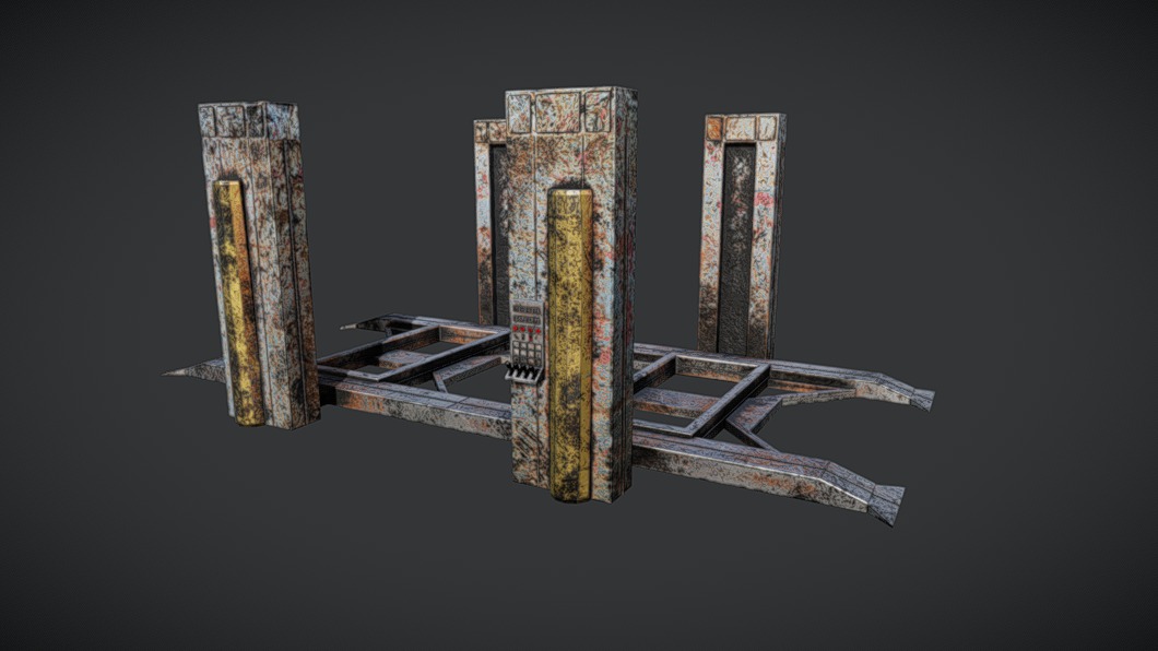 Car Lift 2 - 8K Textures | Fab