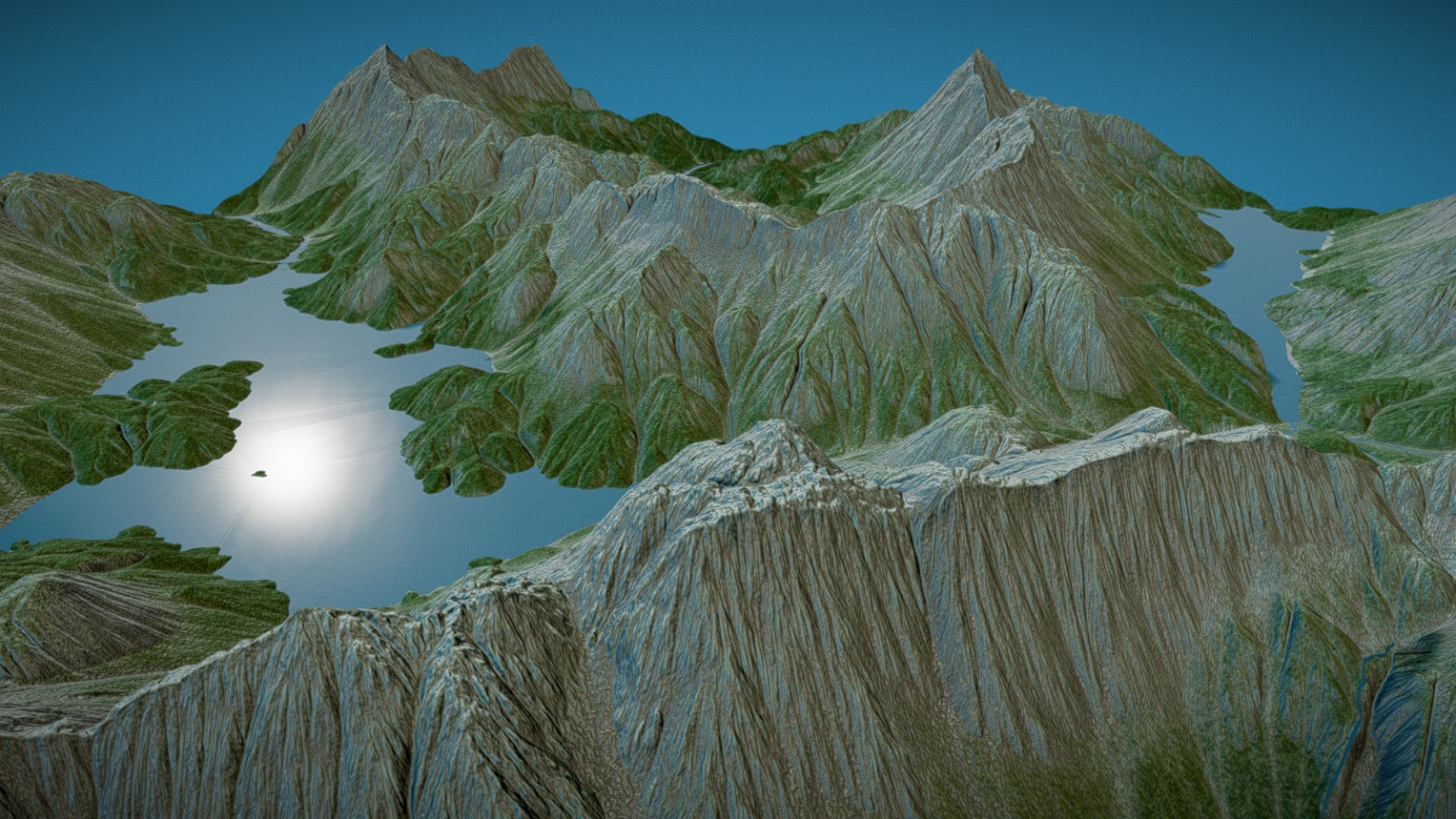 Mountain Lakes 211109 01 Scene Output 4096 | Fab
