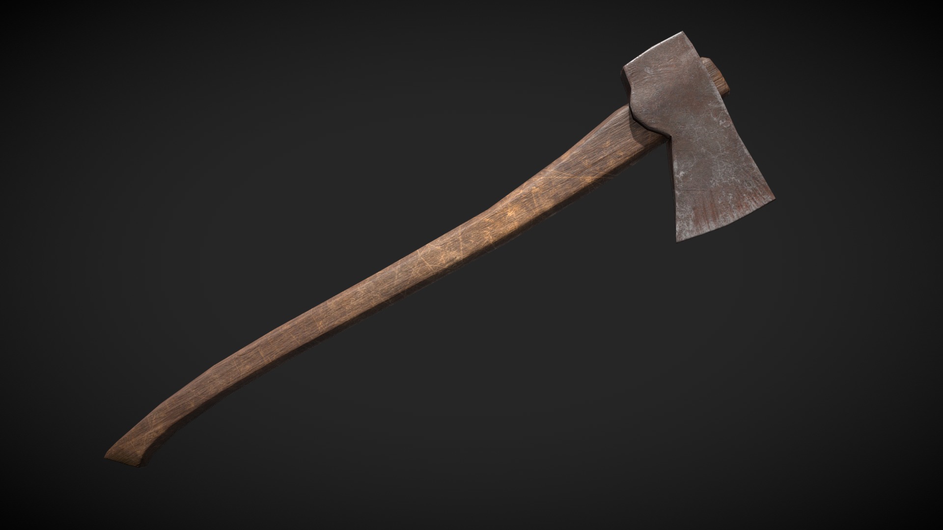 Ax with wooden handle | Fab