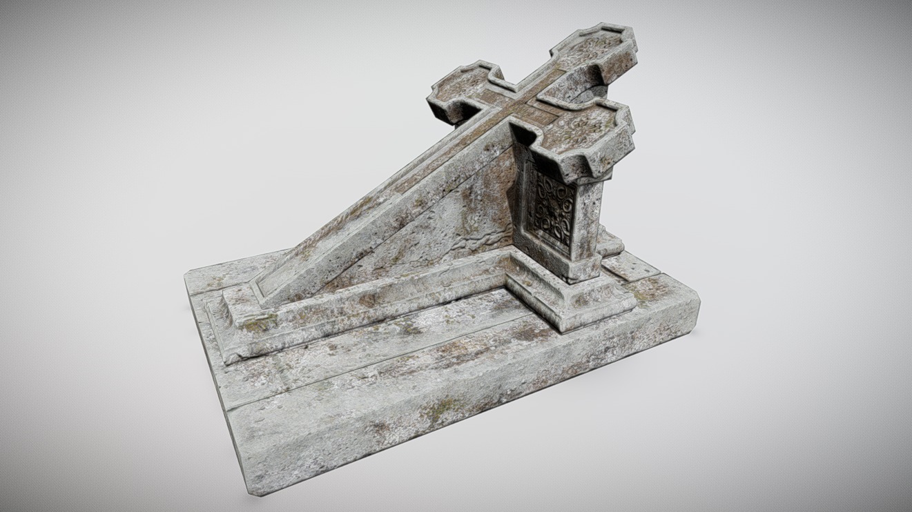 CM - Gravestone 14 - PBR Game Ready | Fab