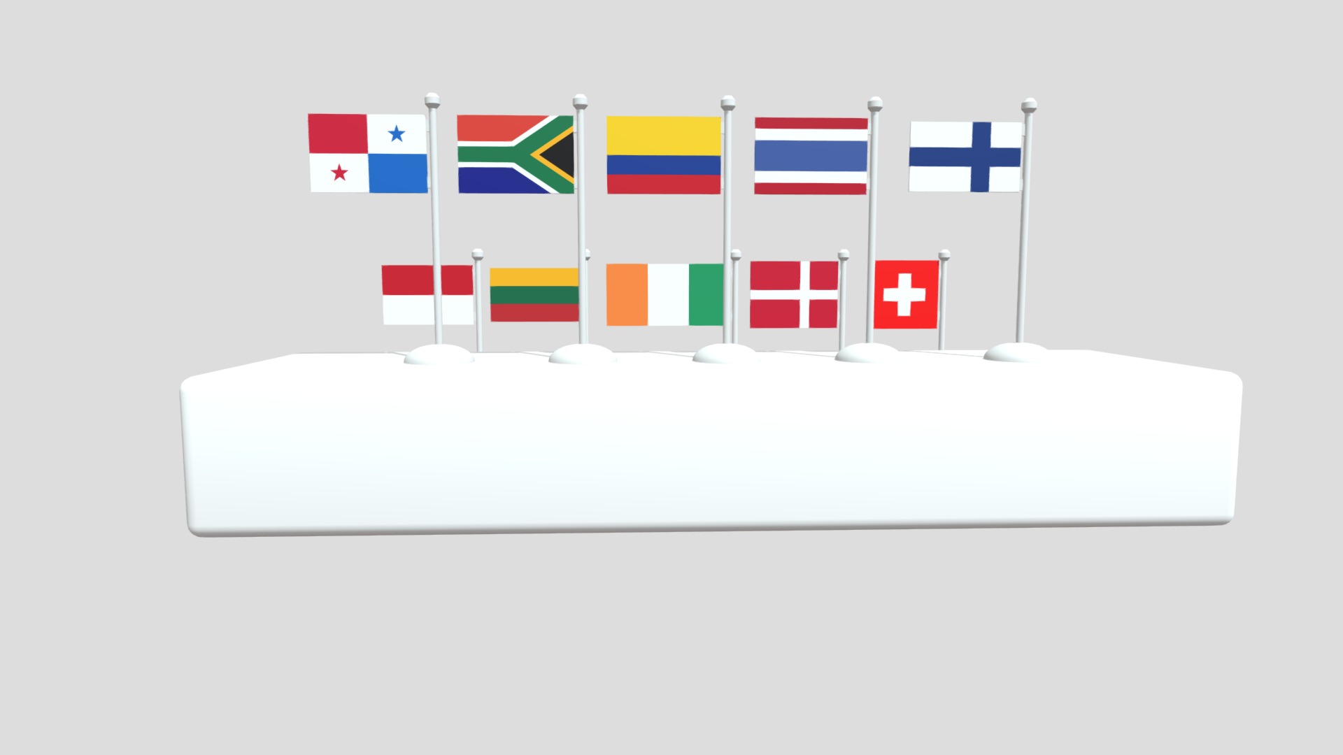 Flag and Pole Collection 3 | Fab
