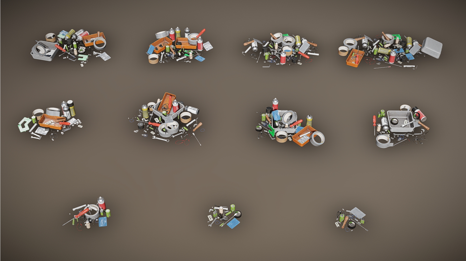 JOBSITE - Repair Shop Piles - PBR Game Ready | Fab
