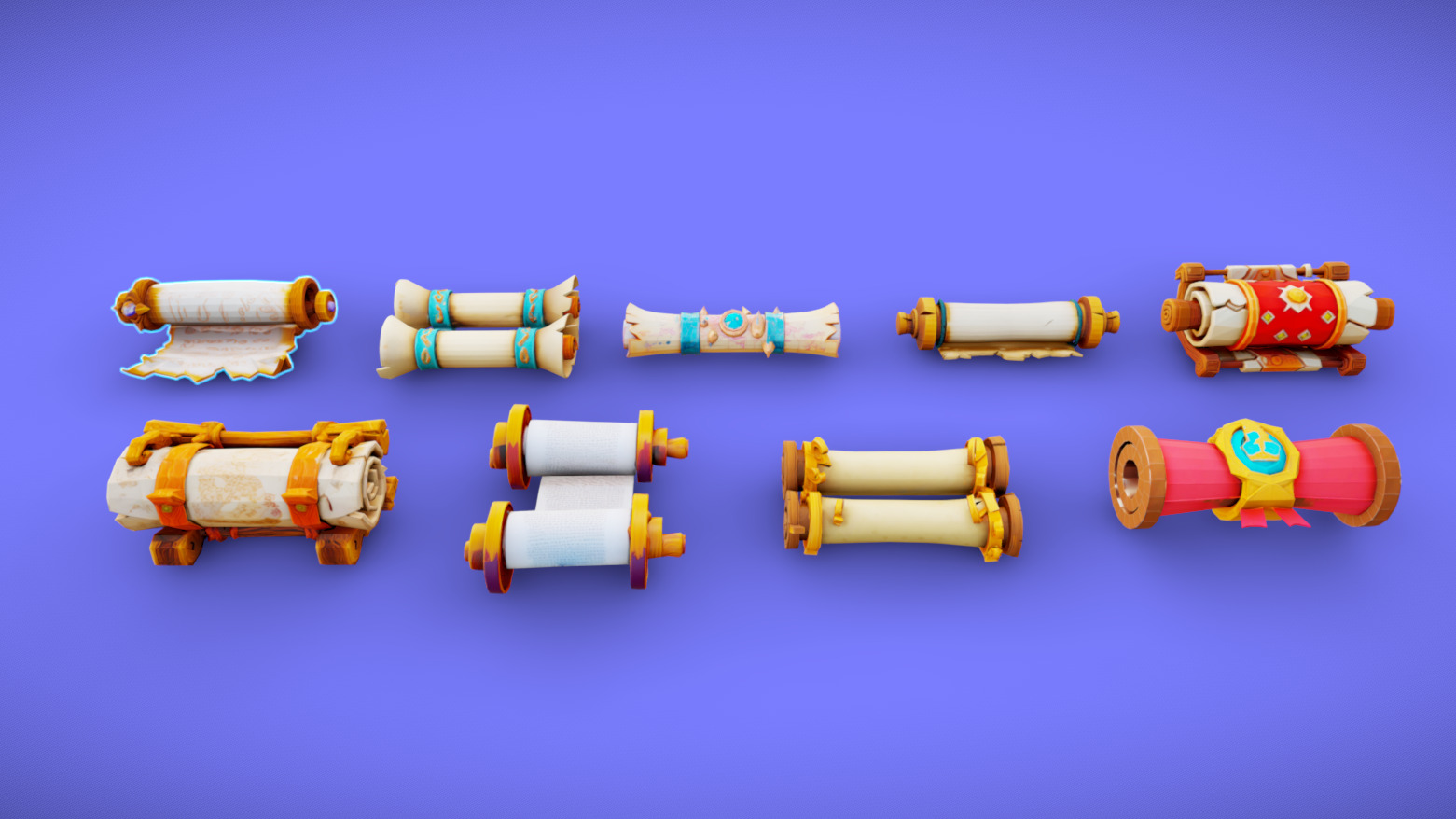 Stylized Scrolls Pack 1 | Fab