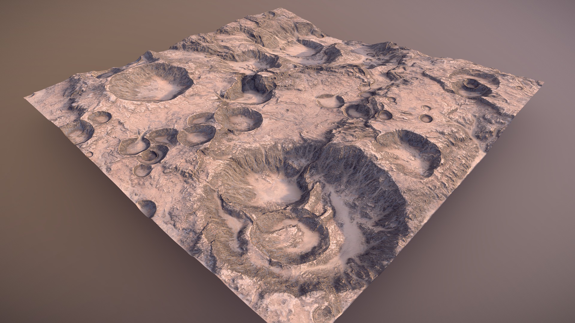 Pockmarked Crater Terrain | Fab