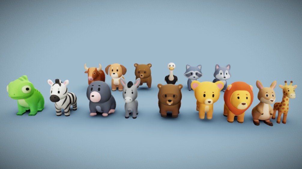15 Stylized Low-Poly Animals – Bundle | Fab
