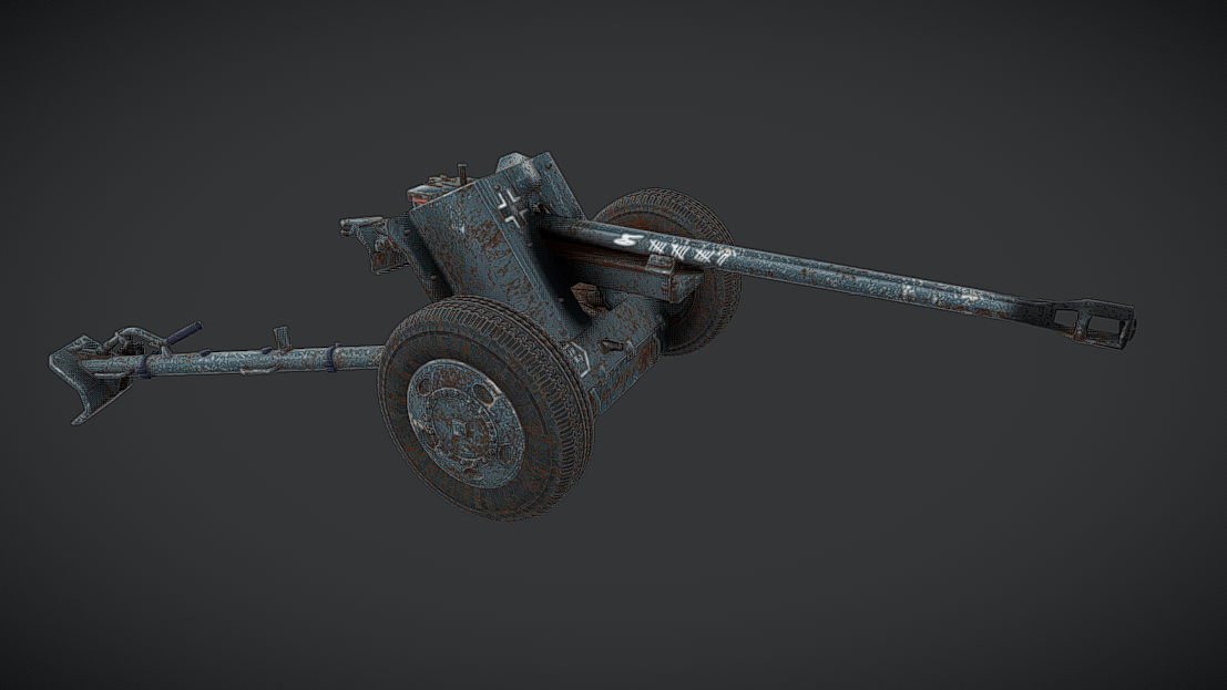 Pak38 German ww2 cannon | Fab