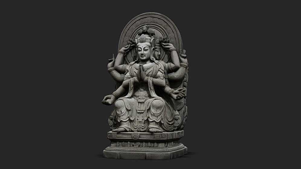 Stylized Buddha Statue 01 | Fab