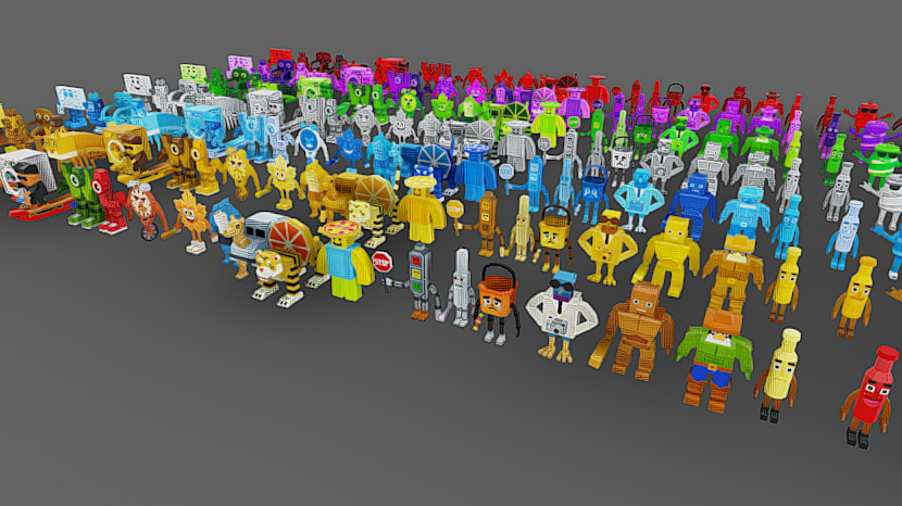 Brainrot Meme Animated Characters Mega Pack3 | Fab