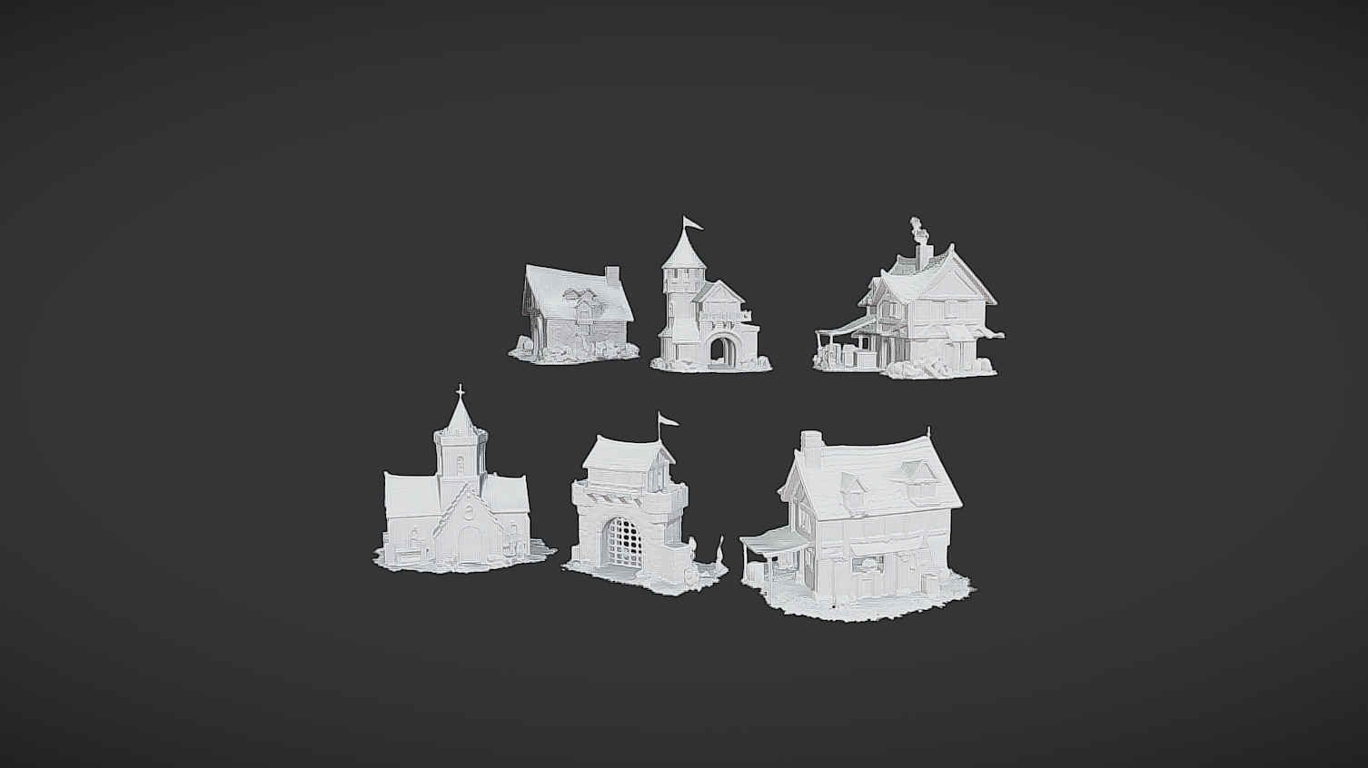 RTS Strcutures Medieval | Fab