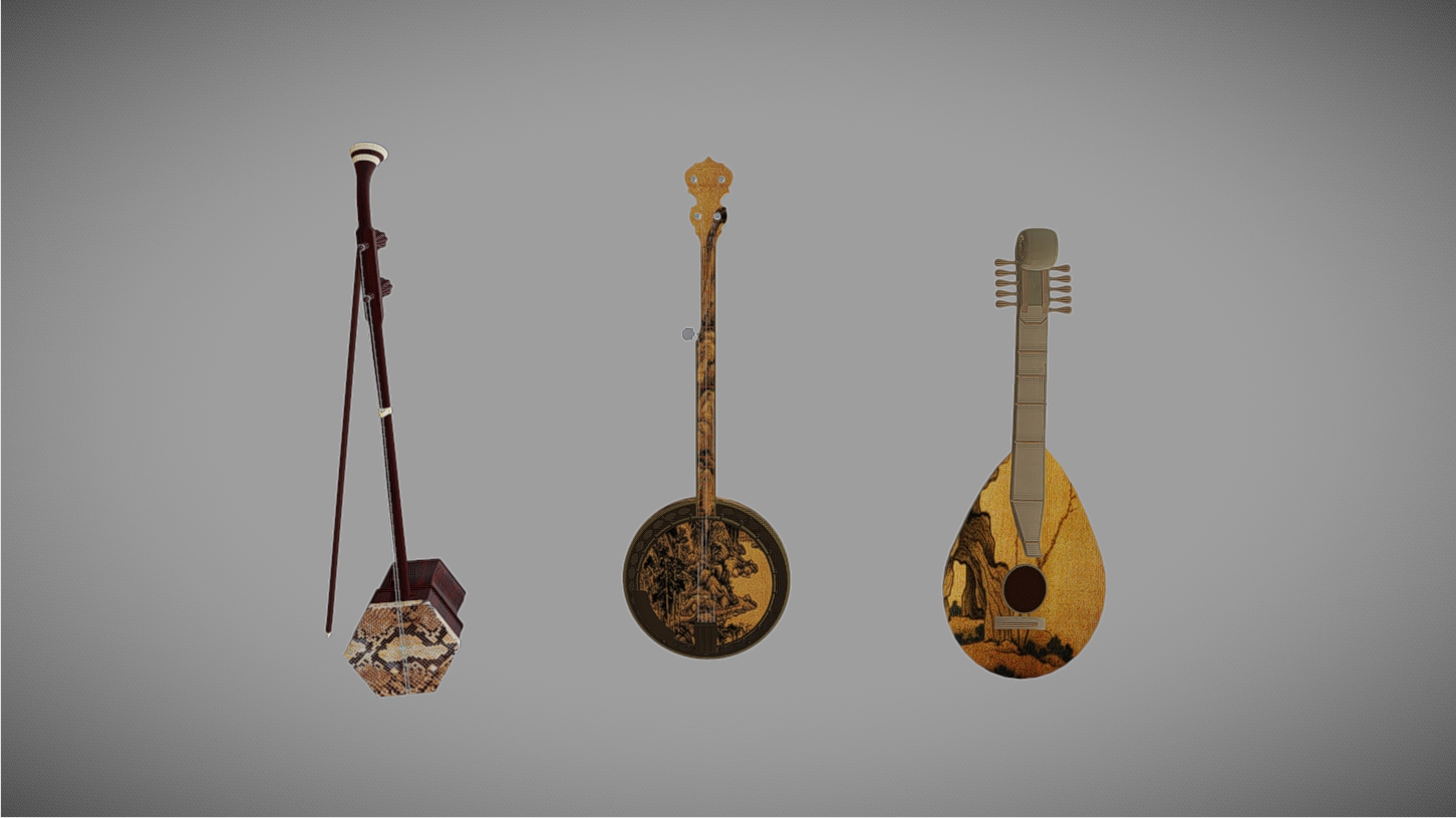 Drhu ruan liuqin musical instrument | Fab