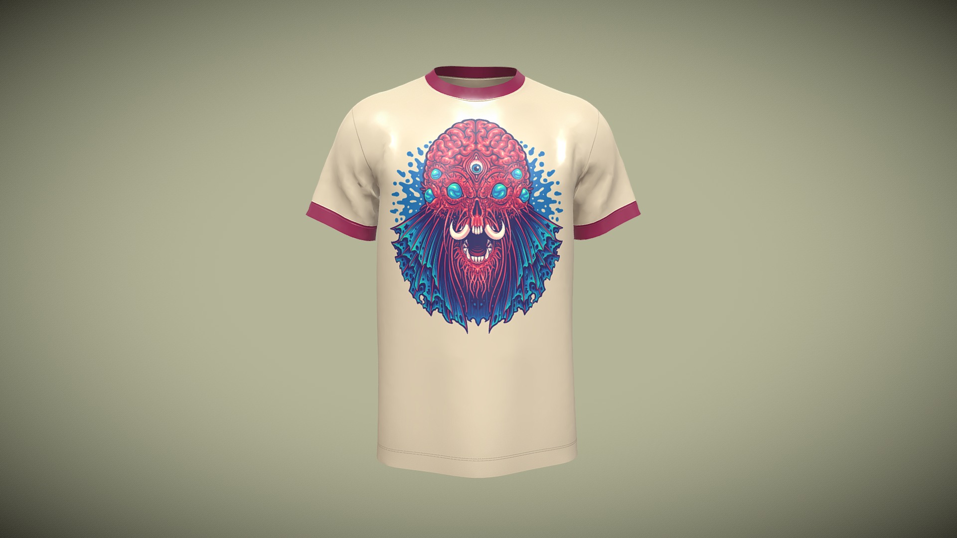Tshirt Alien - Metaverse | Low Poly | Fab