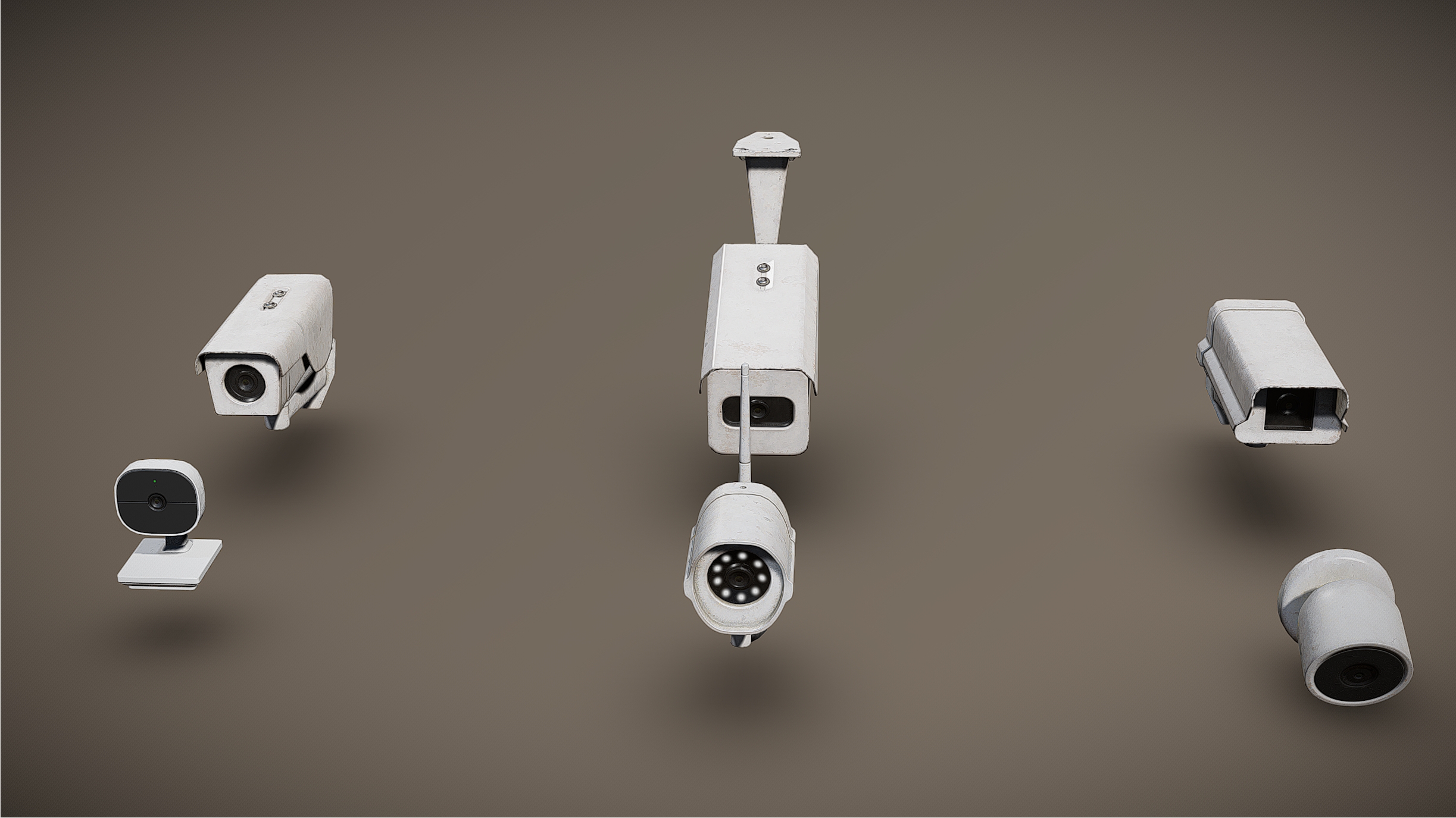 JOBSITE - Security Camera Set - PBR Game Ready | Fab