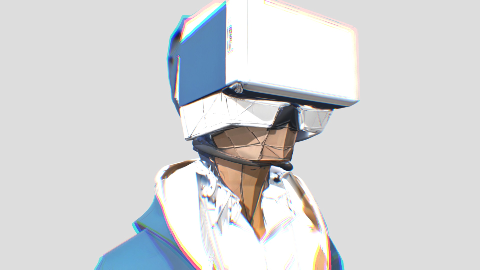 Stylized Retro Robot Character – Classic Glasses | Fab