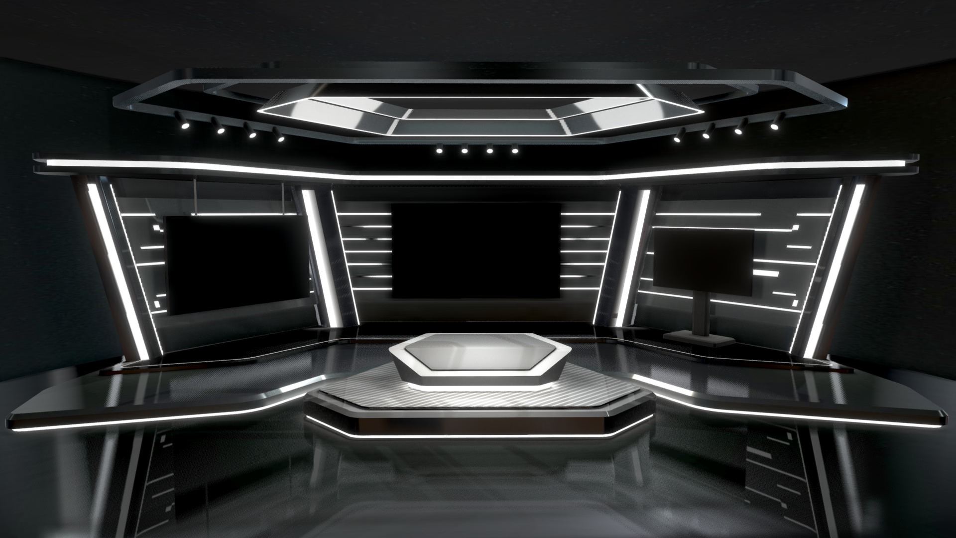Stage for events | Broadcast studio | baked | Fab