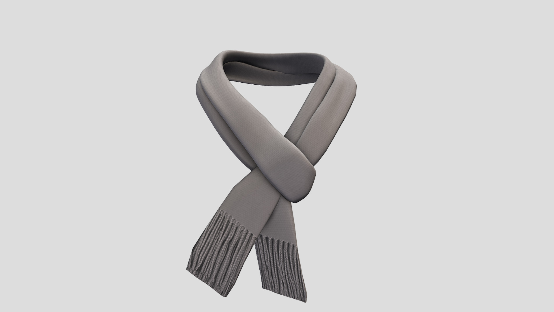 Cozy Knitted Scarf 3D Model - Versatile Winter Clothing Accessory | Fab