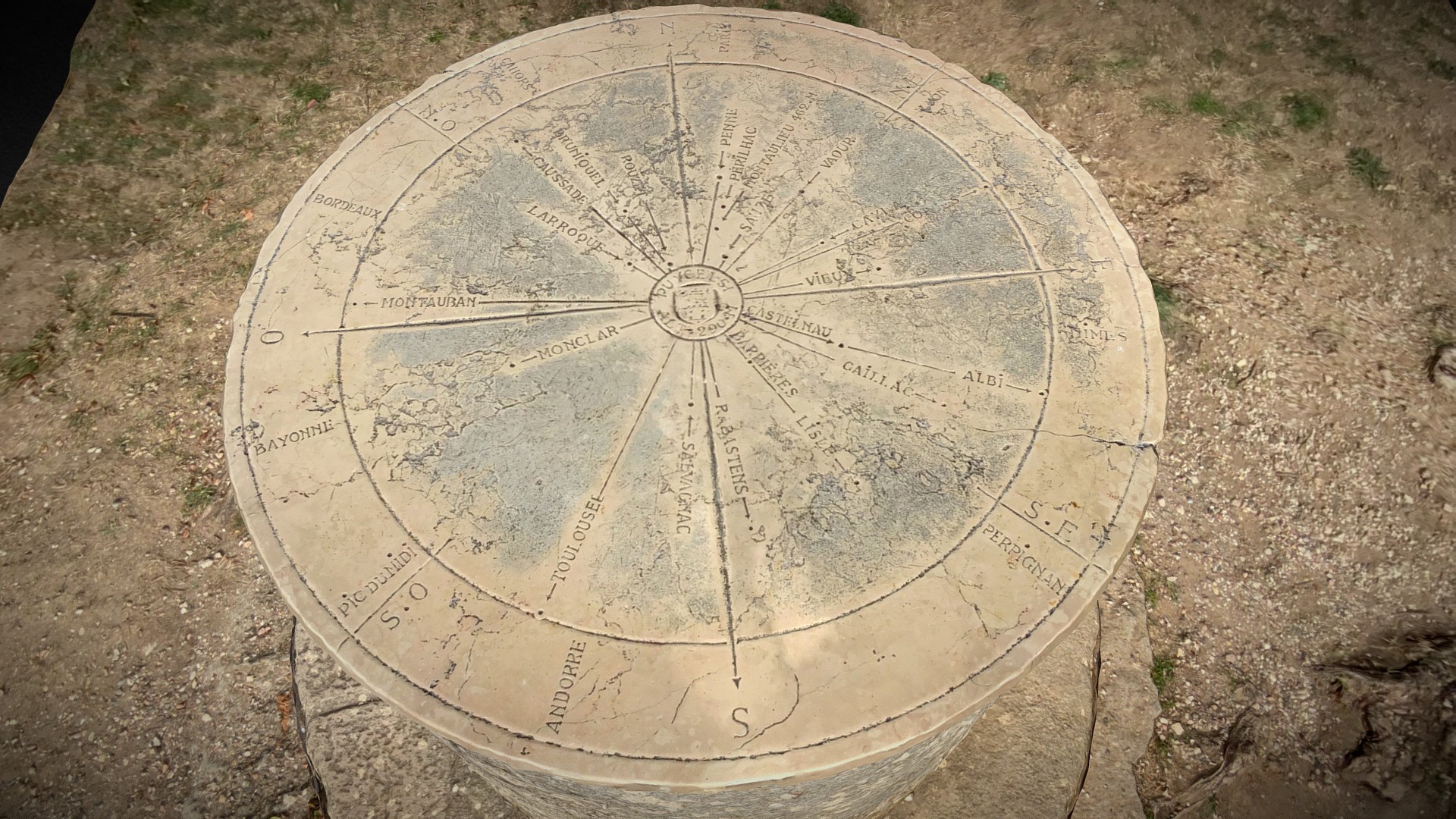 Table d'orientation - Puycelsi (Tarn) | Fab