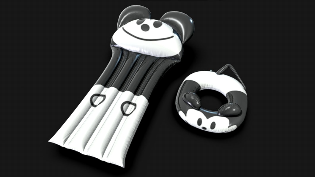 Cartoon Mouse Pool Float Vintage Style Inflatable | Fab