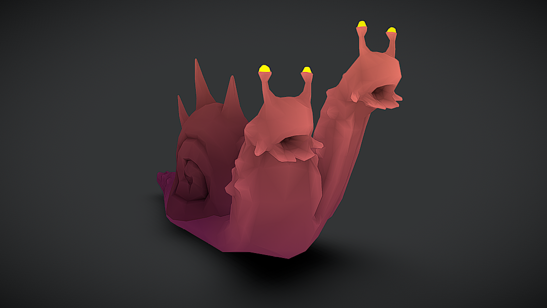 Stylized Snail - 5 Animations - Low Poly Vertex Color | Fab