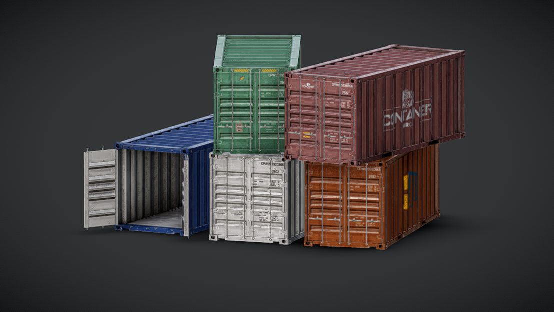 Shipping Containers 5 pack | Fab