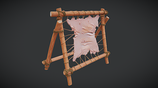 Medieval Leather Tanning Rack (4K PBR) | Fab