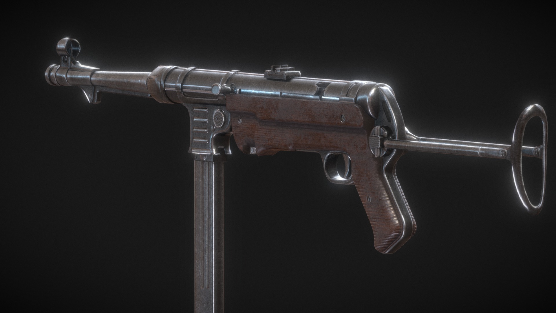 MP 40 - WW2 Submachine Gun | Fab