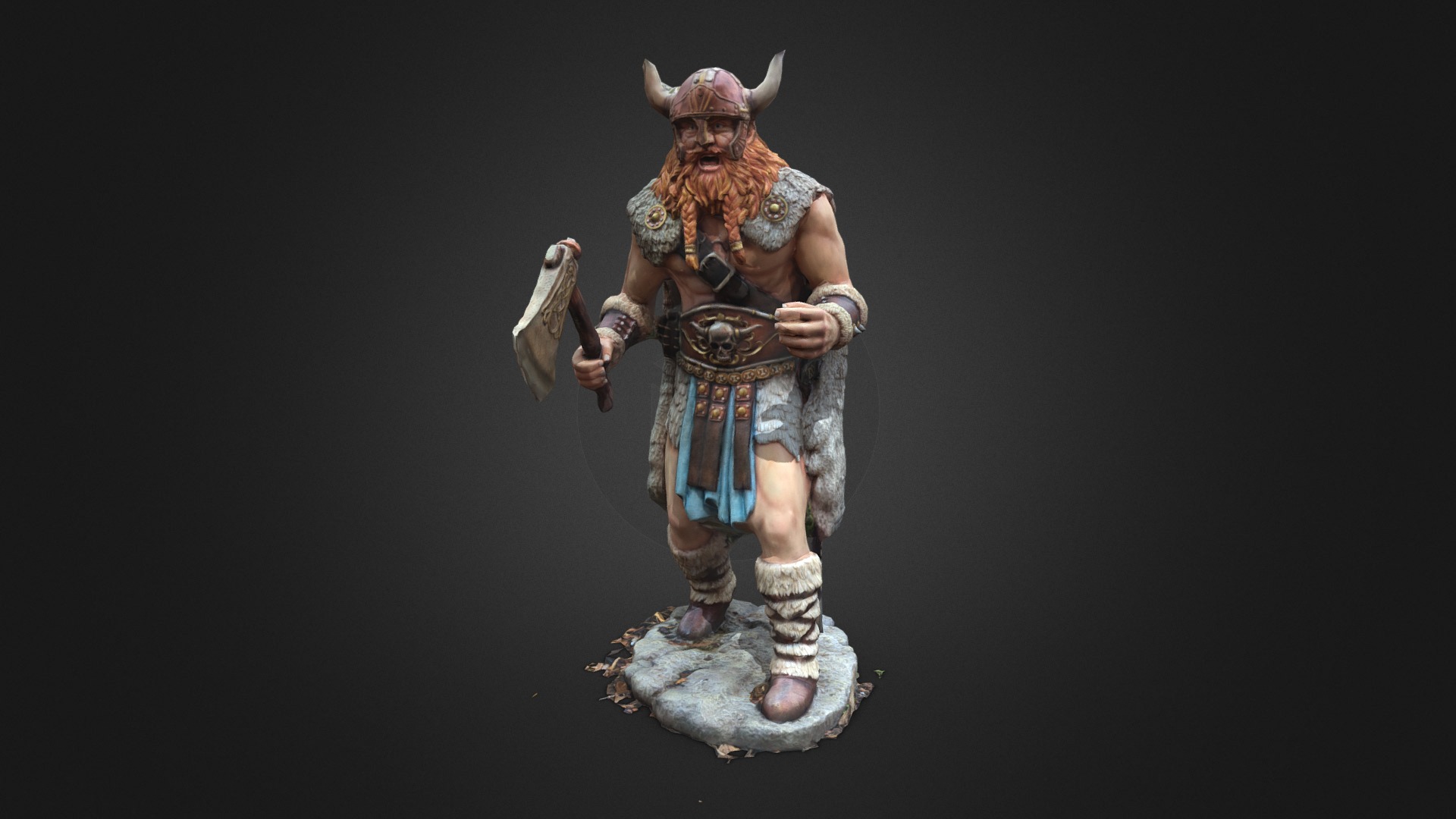置物 vikings Viking with Axe Statue | Figurine | Fab