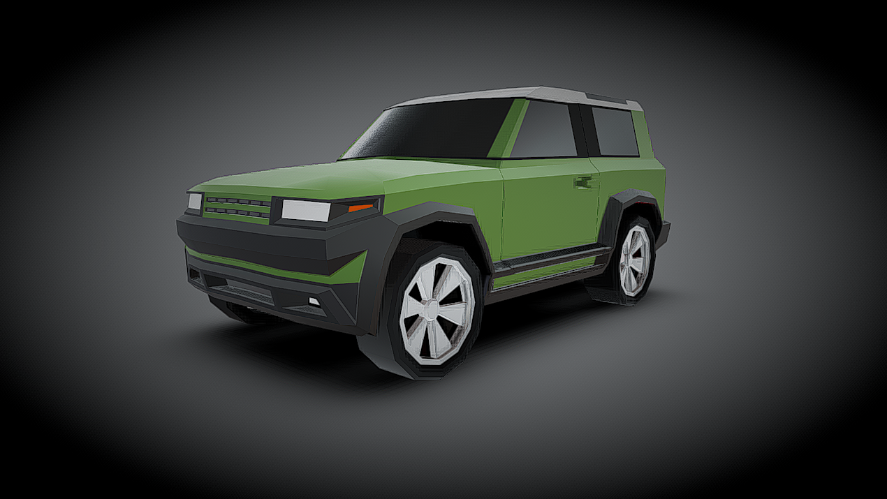 Lowpoly generic SUV concept | Fab