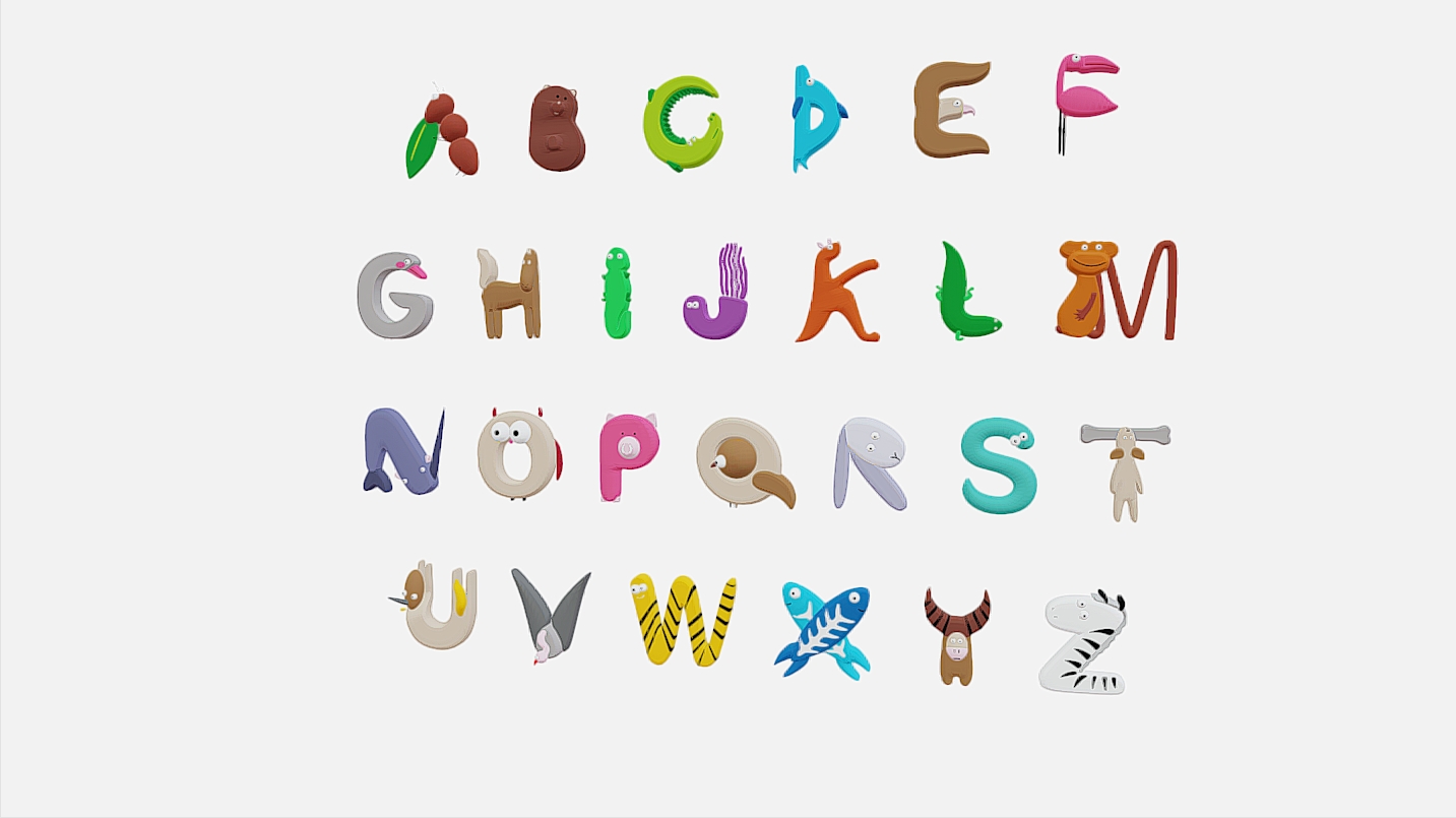 Stylized Alphabet Letters Collection Vol 4 | Fab