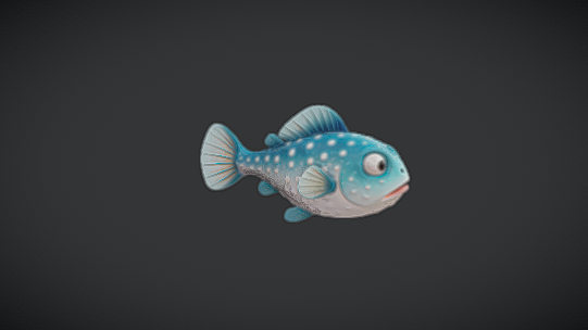 Stylized Pufferfish (4K PBR) | Fab