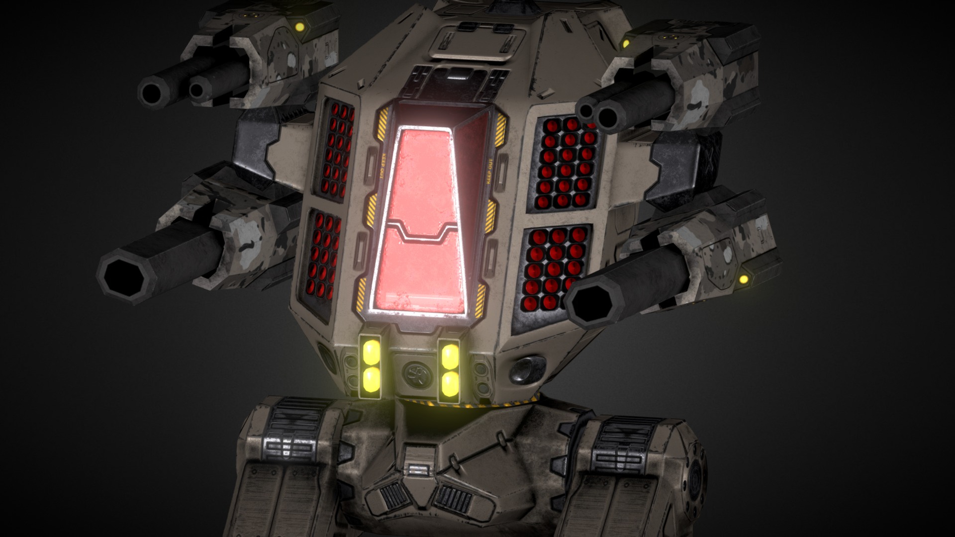 Juggernaut - Lowpoly Animated Mech | Fab