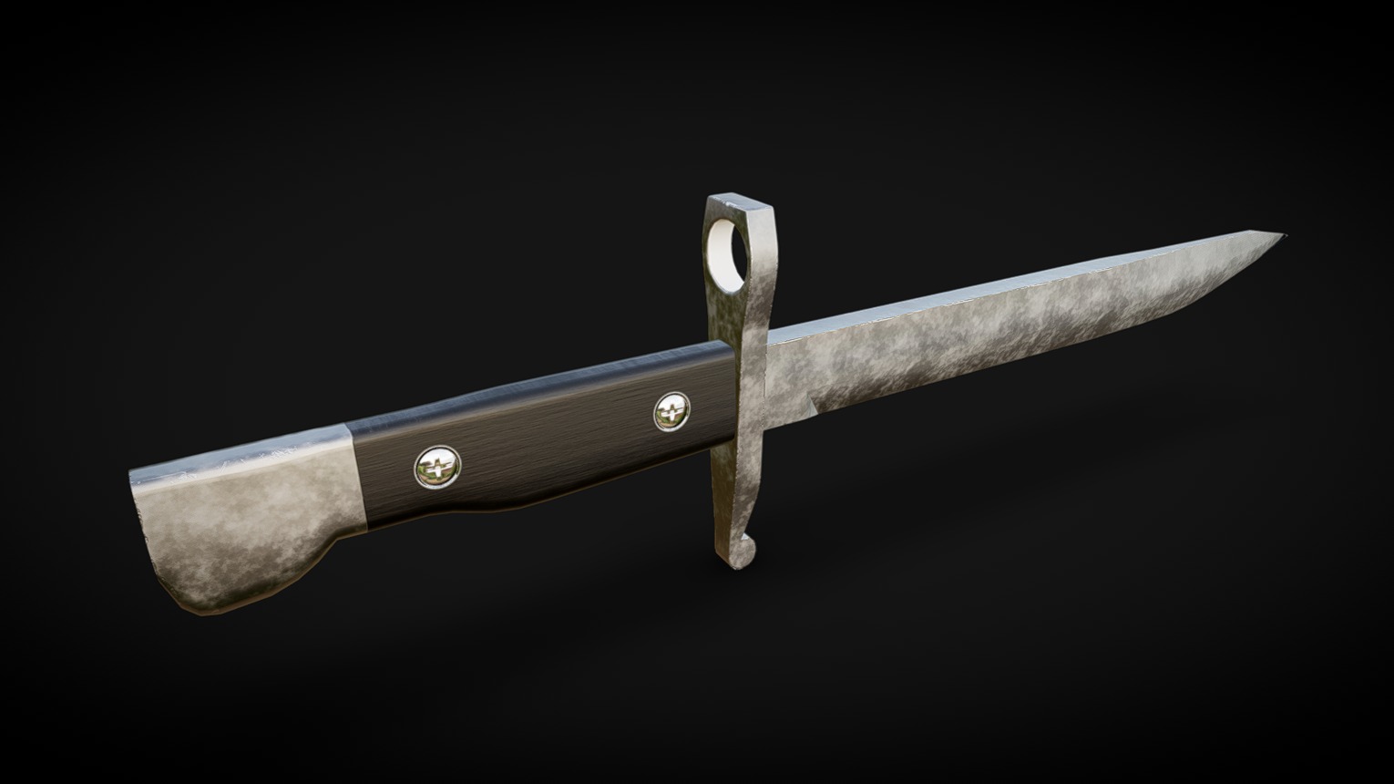 Low Poly GameReady MK2 Bayonet British knife - World War | Fab