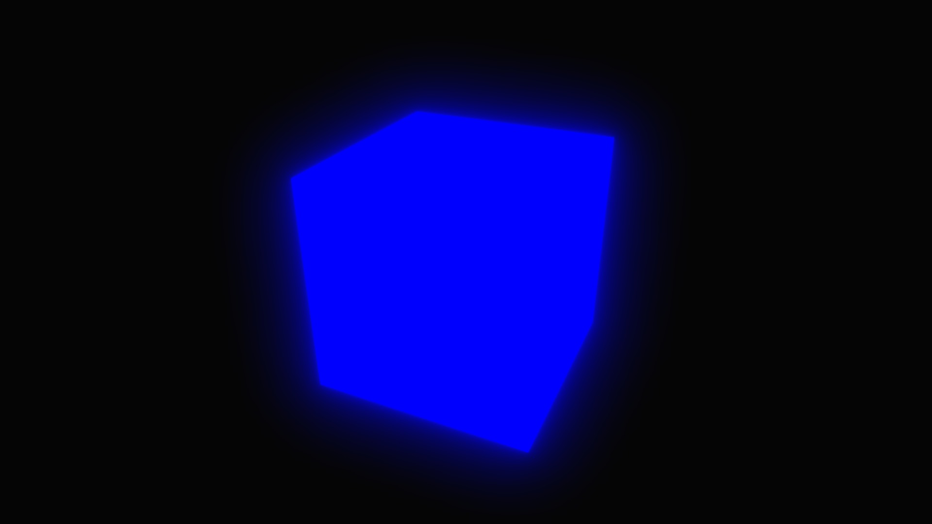 blue glow glowing cube | Fab
