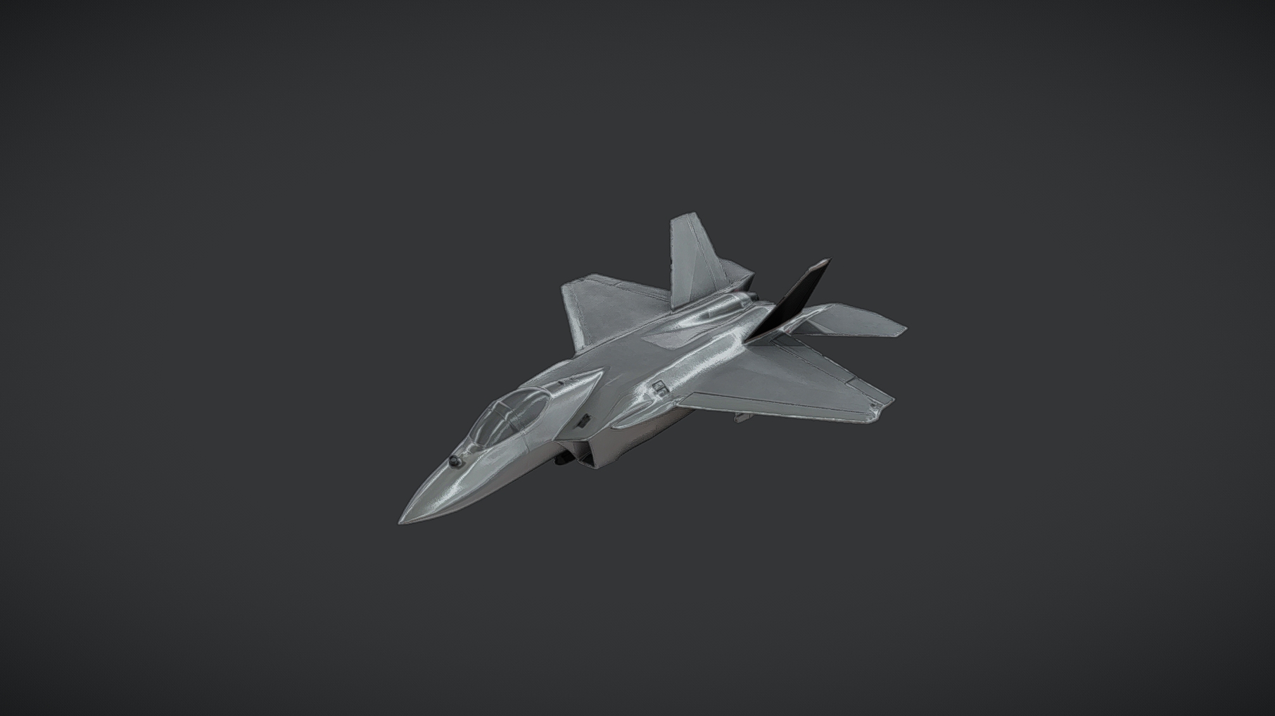 Stealth Fighter Jet Aircraft 3D Model (PBR) | Fab
