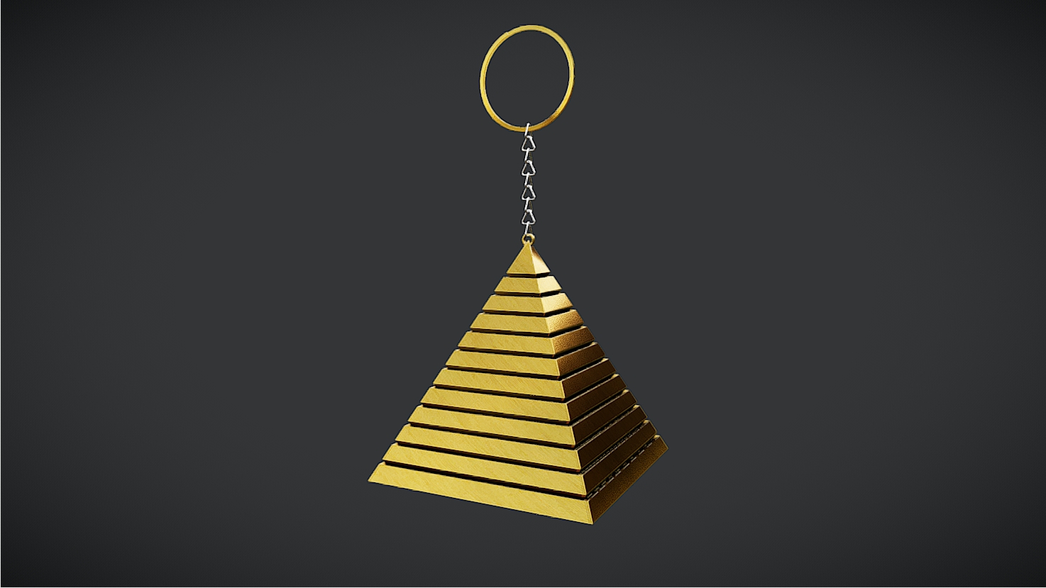 Pyramid Keychain | Fab