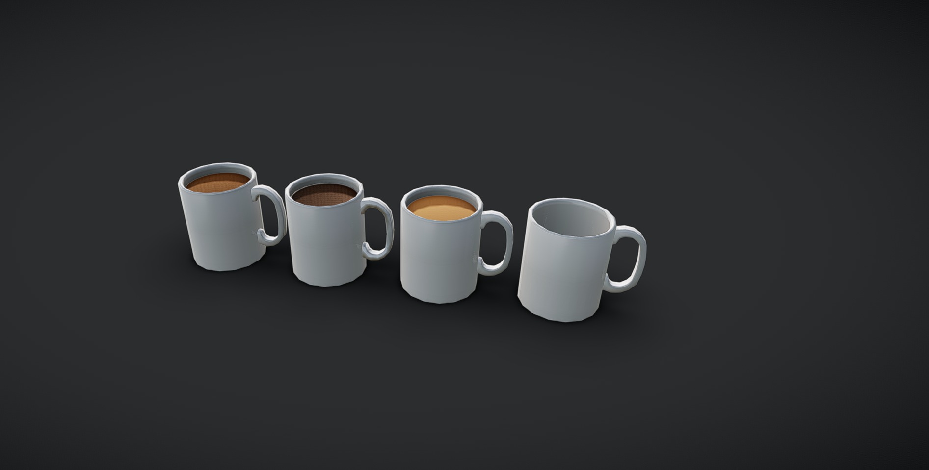 Mug Pack -Low Poly | Fab