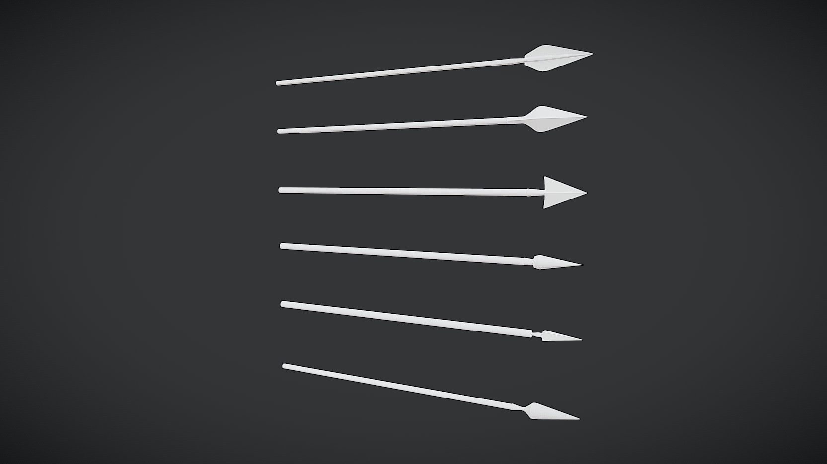 Stylized Arrow Pack – 6 Unique Arrows (Game Ready) | Fab