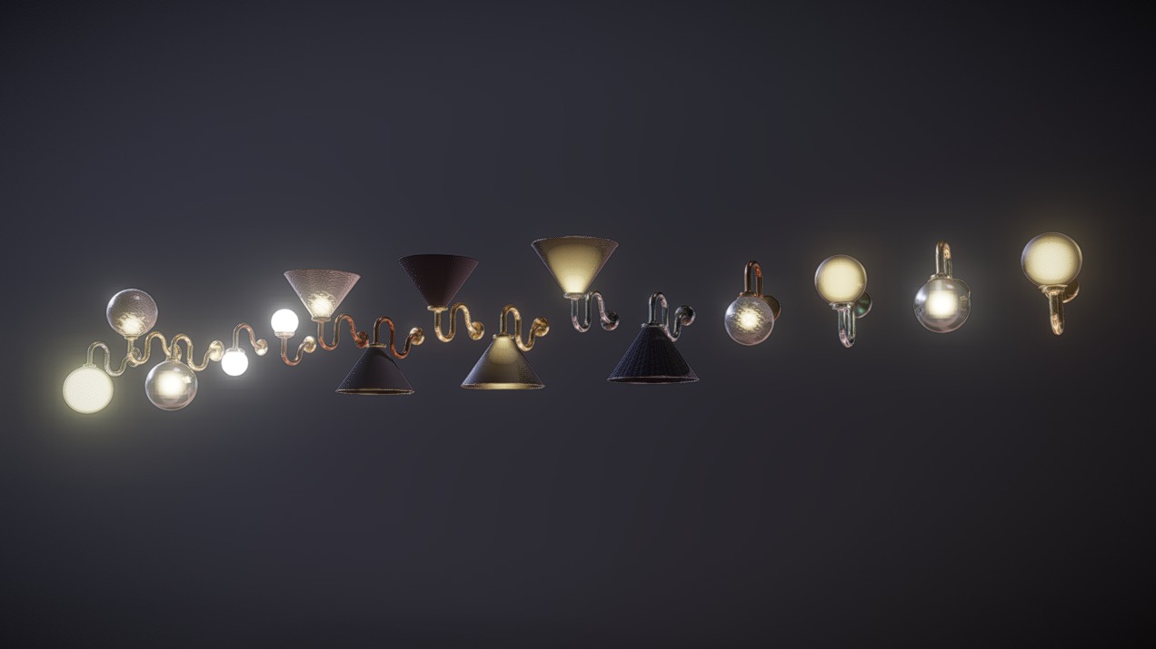Wall Lamp Pack 01 | Fab