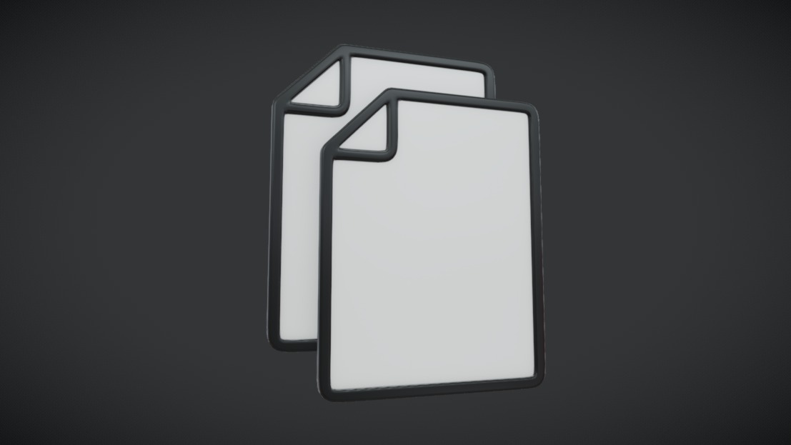 Two Paper Icon | Fab
