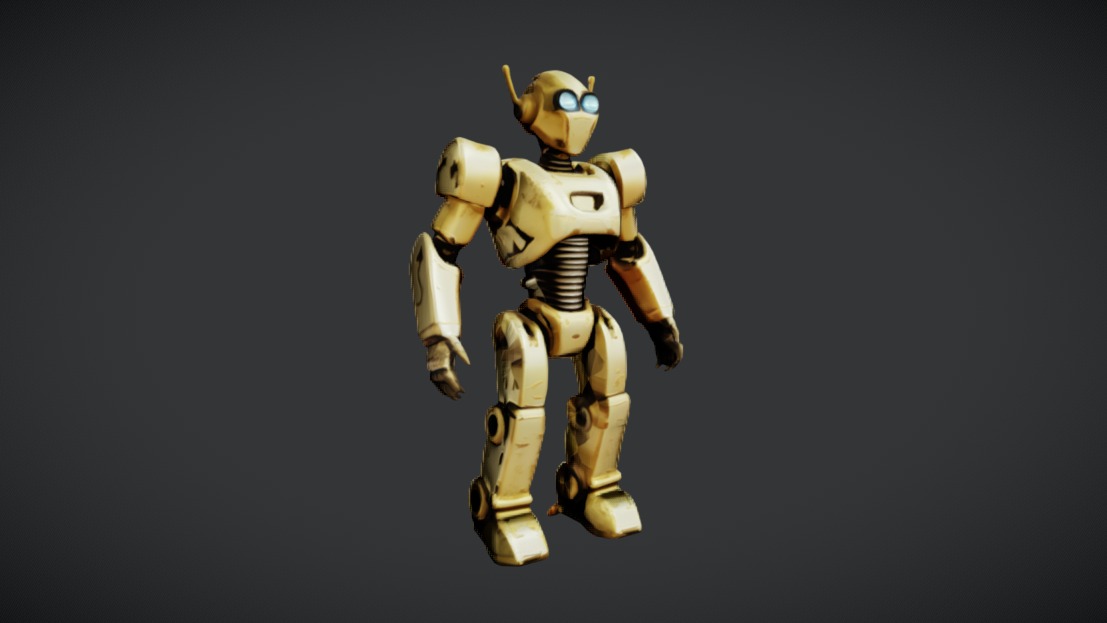Humanoid robot with antennas | Fab