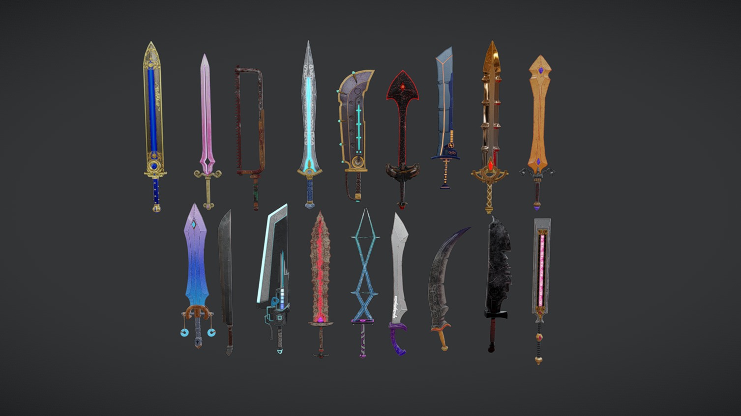 Fantasy Sword Pack – Enchanted Blades for Epic Adventures | Fab