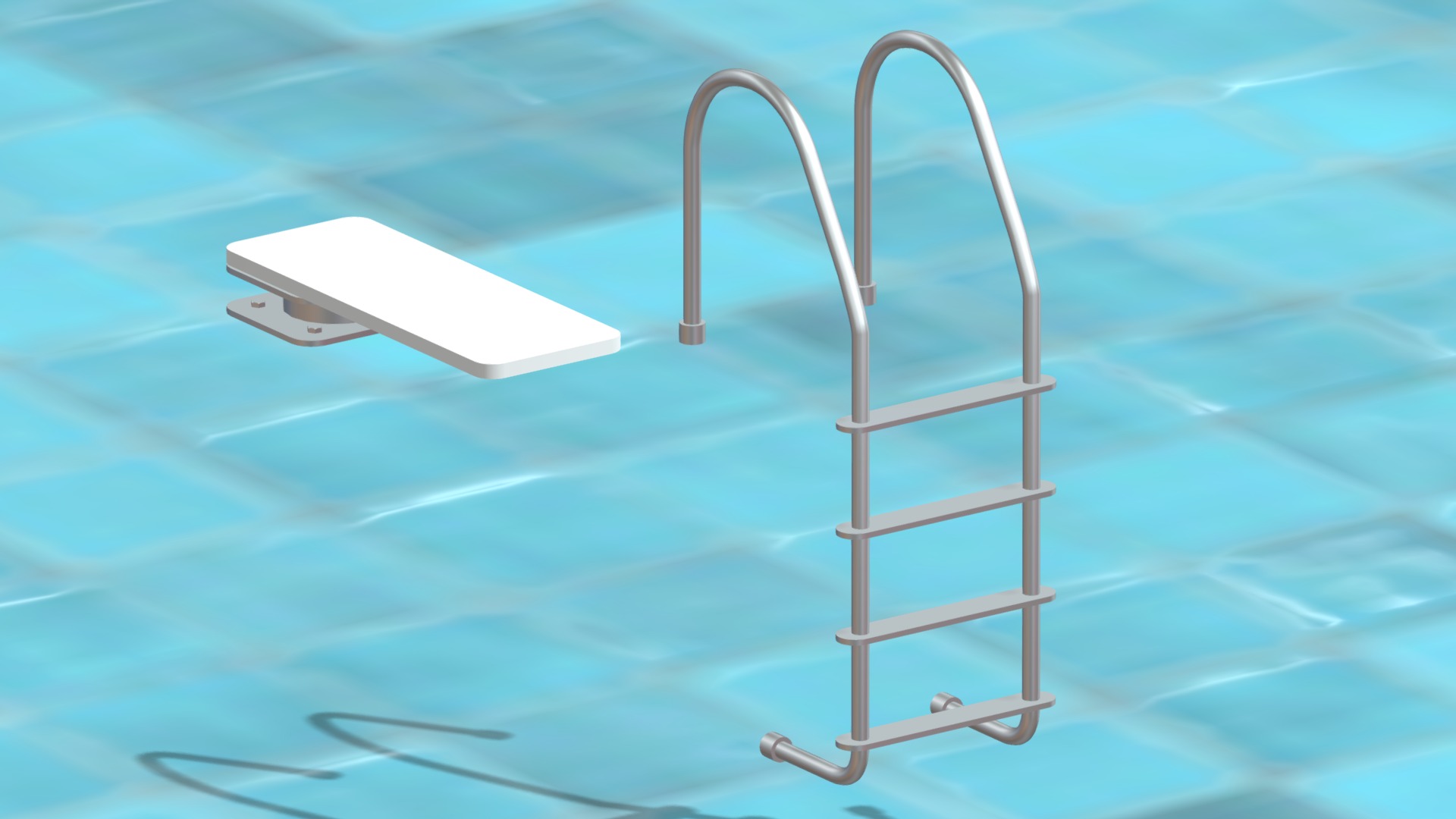 Pool Ladder And Diving Board | Fab