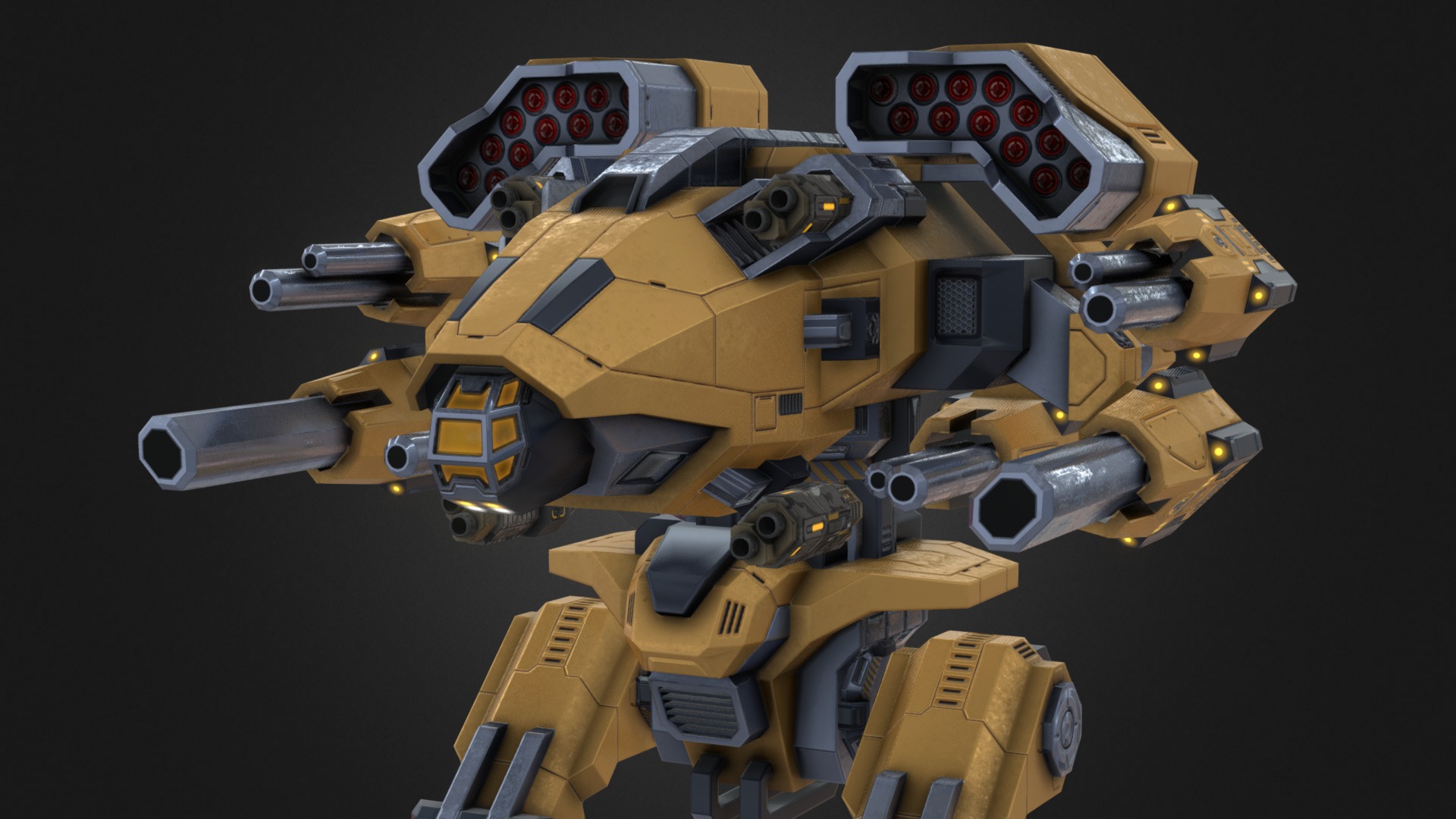 Vulture - Lowpoly Animated Mech | Fab