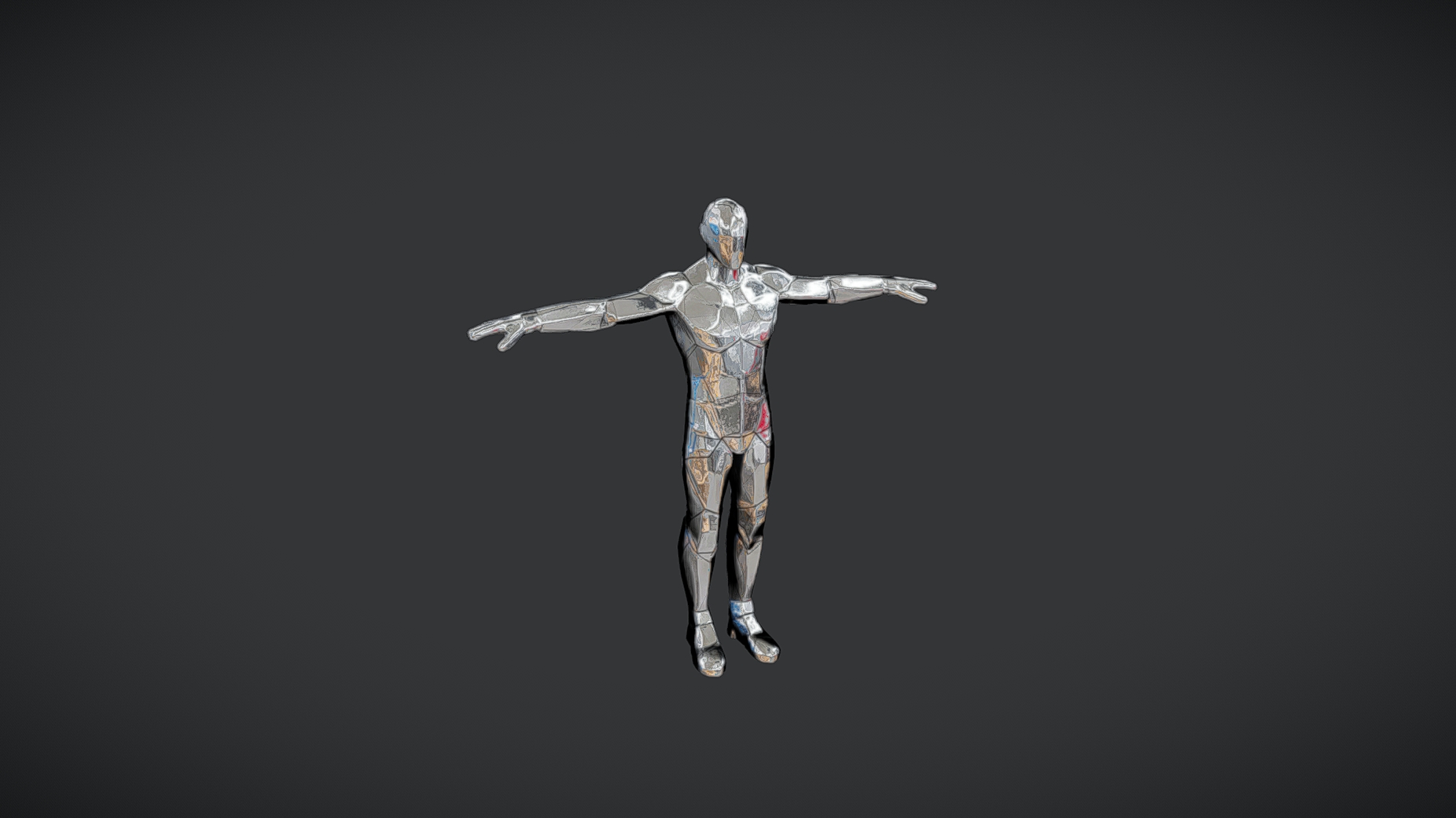 Sci-Fi Bodysuit Base Mesh - Cyborg / Android Prototype | Fab